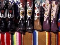 Cowboy Boots Detail, Santa Fe, New Mexico, USA-Judith Haden-Photographic Print