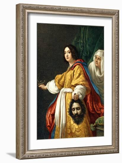 Judith holding head of Holofernes-Cristofano Allori-Framed Giclee Print