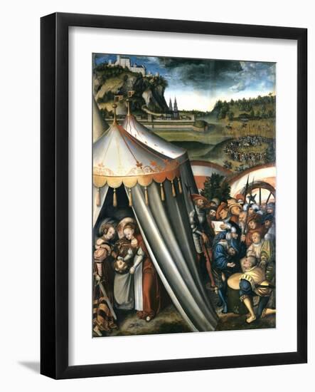 Judith in the Tent of Holofernes, 1531-Lucas Cranach the Elder-Framed Giclee Print