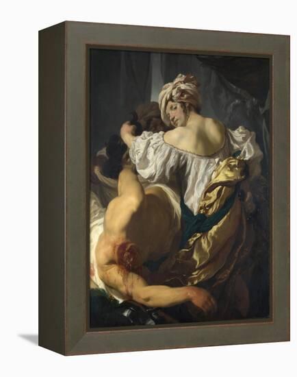 Judith in the Tent of Holofernes, C. 1622-Johann Liss-Framed Premier Image Canvas