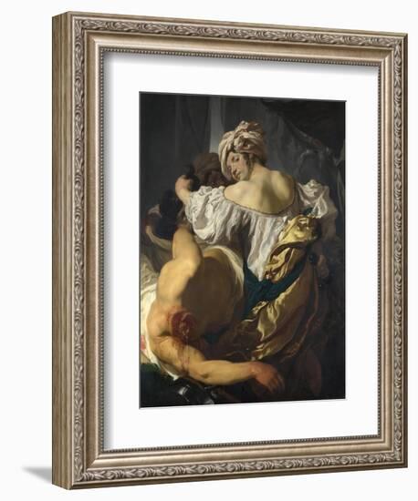 Judith in the Tent of Holofernes, C. 1622-Johann Liss-Framed Giclee Print