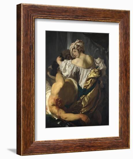 Judith in the Tent of Holofernes, C. 1622-Johann Liss-Framed Giclee Print