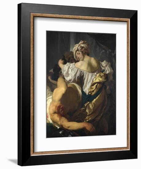 Judith in the Tent of Holofernes, C. 1622-Johann Liss-Framed Giclee Print