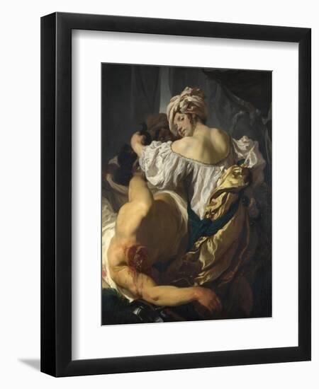 Judith in the Tent of Holofernes, C. 1622-Johann Liss-Framed Giclee Print