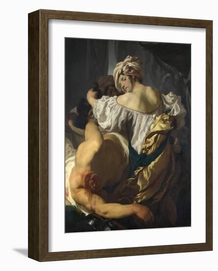 Judith in the Tent of Holofernes, C. 1622-Johann Liss-Framed Giclee Print