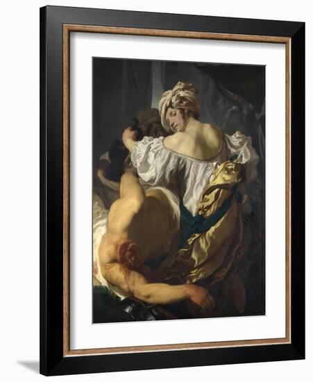 Judith in the Tent of Holofernes, C. 1622-Johann Liss-Framed Giclee Print