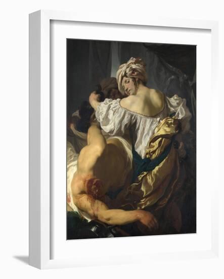 Judith in the Tent of Holofernes, C. 1622-Johann Liss-Framed Giclee Print