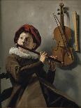 Boy Playing the Flute-Judith Leyster-Framed Giclee Print