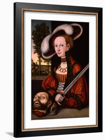 Judith with the Head of Holofernes, 1530-Lucas Cranach the Elder-Framed Giclee Print