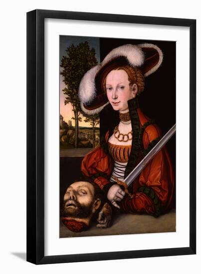 Judith with the Head of Holofernes, 1530-Lucas Cranach the Elder-Framed Giclee Print