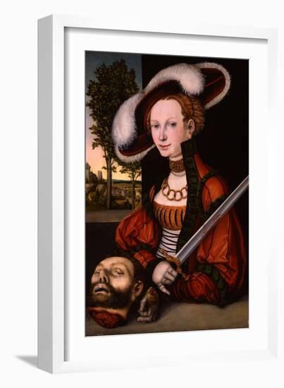 Judith with the Head of Holofernes, 1530-Lucas Cranach the Elder-Framed Giclee Print