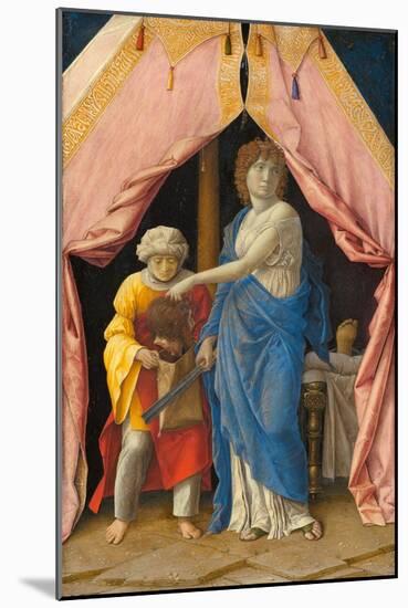 Judith with the Head of Holofernes, C. 1495-1500 (Tempera on Poplar Panel)-Andrea Mantegna-Mounted Giclee Print