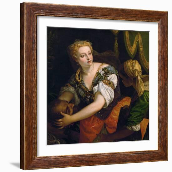 Judith with the Head of Holofernes, C. 1580-Paolo Veronese-Framed Giclee Print