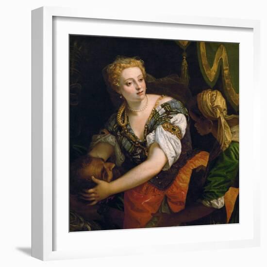 Judith with the Head of Holofernes, C. 1580-Paolo Veronese-Framed Giclee Print