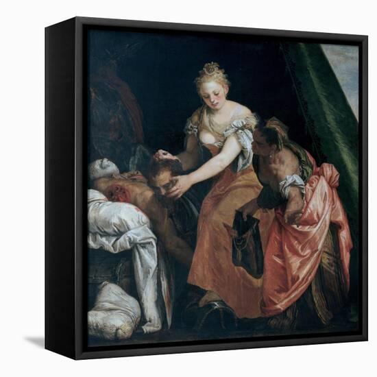Judith with the Head of Holofernes, C. 1580-Paolo Veronese-Framed Premier Image Canvas