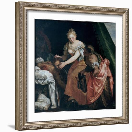 Judith with the Head of Holofernes, C. 1580-Paolo Veronese-Framed Giclee Print