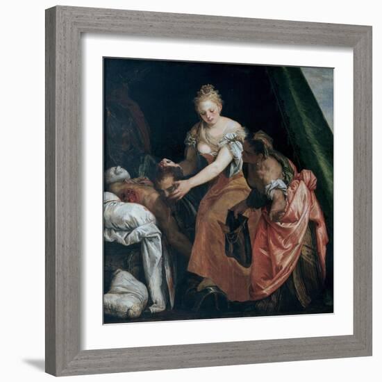 Judith with the Head of Holofernes, C. 1580-Paolo Veronese-Framed Giclee Print