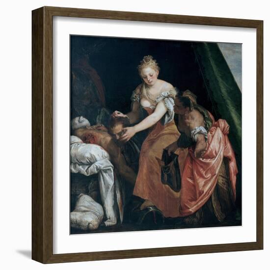 Judith with the Head of Holofernes, C. 1580-Paolo Veronese-Framed Giclee Print