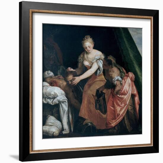 Judith with the Head of Holofernes, C. 1580-Paolo Veronese-Framed Giclee Print