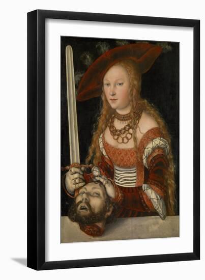 Judith with the Head of Holofernes, Ca 1530-Lucas Cranach the Elder-Framed Giclee Print