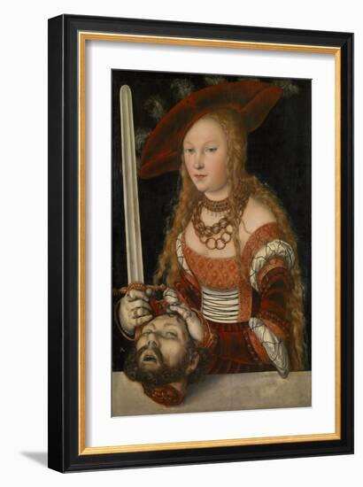 Judith with the Head of Holofernes, Ca 1530-Lucas Cranach the Elder-Framed Giclee Print