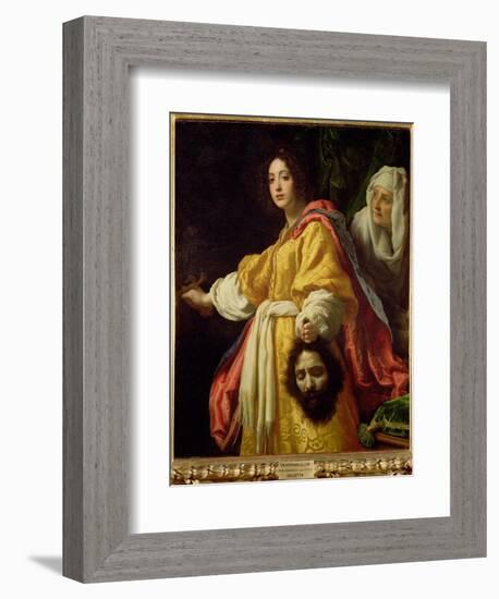 Judith with the Head of Holofernes, circa 1615-Cristofano Allori-Framed Giclee Print