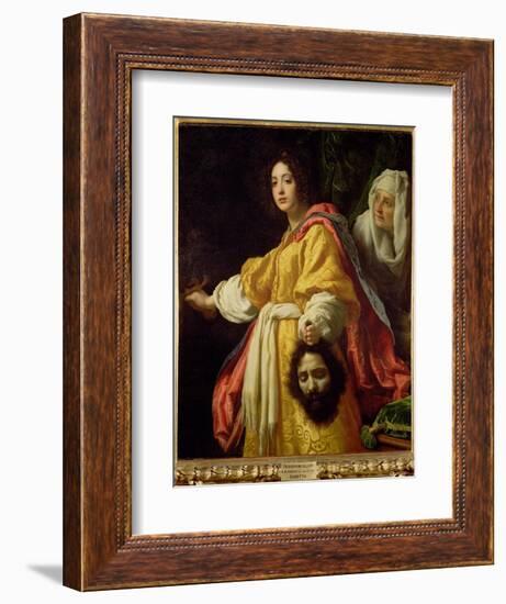 Judith with the Head of Holofernes, circa 1615-Cristofano Allori-Framed Giclee Print