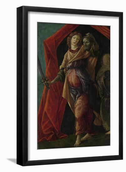 Judith with the Head of Holofernes, Sandro Botticelli-Sandro Botticelli-Framed Art Print