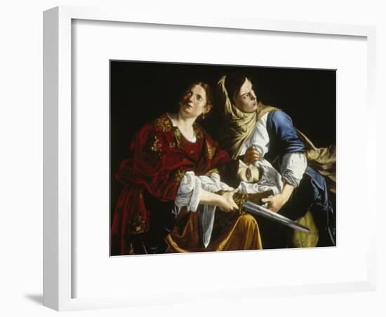 Judith with the Head of Holofernes-Artemisia Gentileschi-Framed Giclee Print