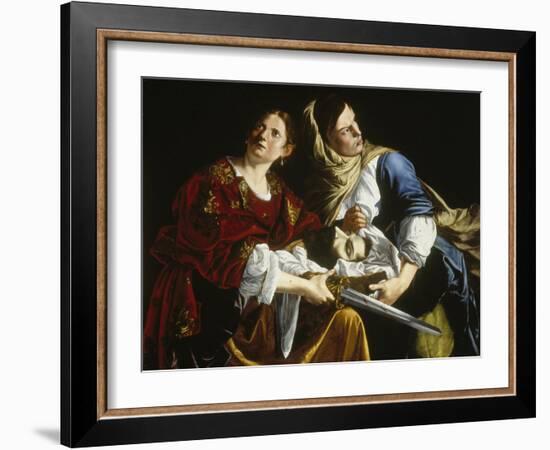 Judith with the Head of Holofernes-Artemisia Gentileschi-Framed Giclee Print