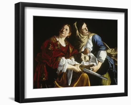 Judith with the Head of Holofernes-Artemisia Gentileschi-Framed Giclee Print