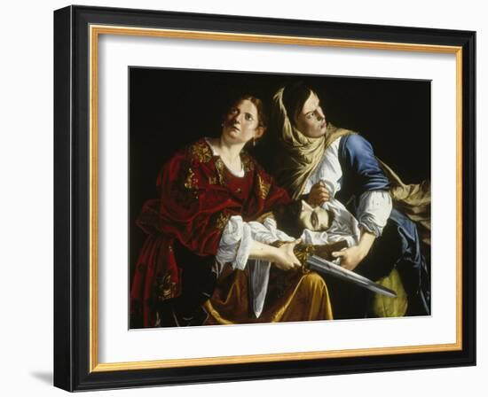 Judith with the Head of Holofernes-Artemisia Gentileschi-Framed Giclee Print