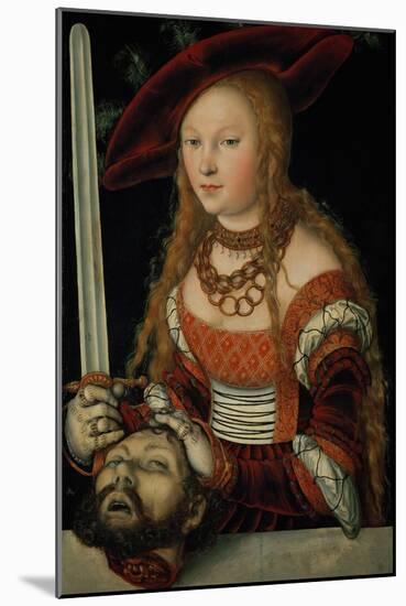 Judith with the Head of Holofernes-Lucas Cranach the Elder-Mounted Giclee Print