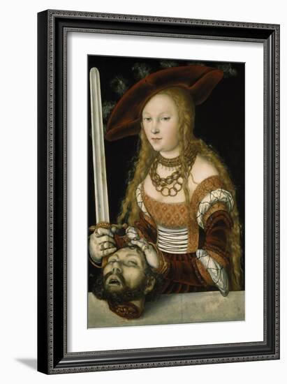 Judith with the Head of Holofernes-Lucas Cranach the Elder-Framed Giclee Print