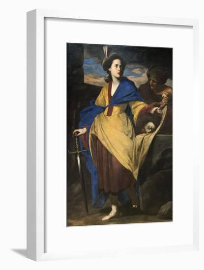 Judith with the Head of Holofernes-Massimo Stanzione-Framed Art Print
