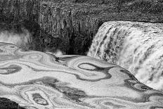 Oregon. Slow Shutter Speed, Ocean Spray over Lichen Covered Rocks at Arch, Harris Beach State Park-Judith Zimmerman-Photographic Print