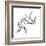 Judo Pictogram On White Background-seiksoon-Framed Art Print