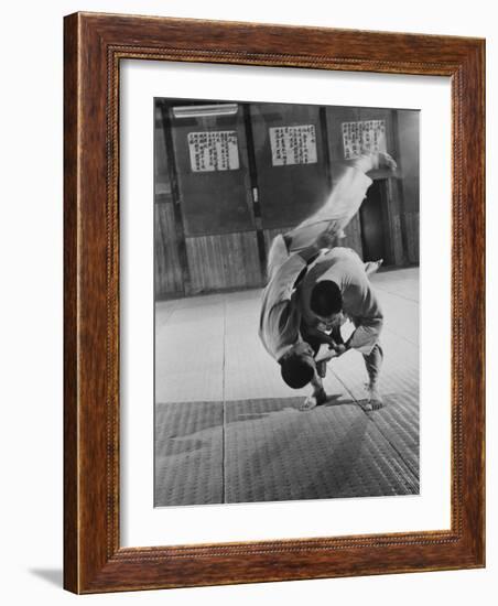 Judo Practice in Japan-Larry Burrows-Framed Photographic Print