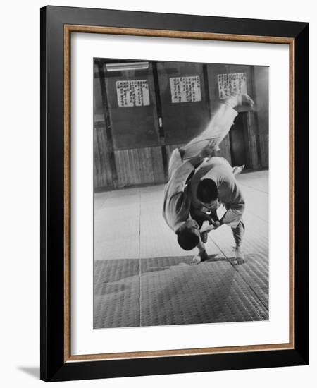 Judo Practice in Japan-Larry Burrows-Framed Photographic Print