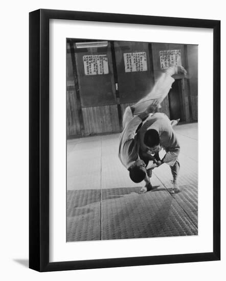 Judo Practice in Japan-Larry Burrows-Framed Photographic Print