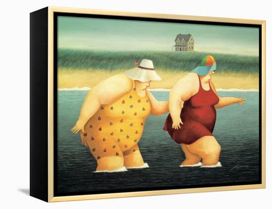 Judy and Marge-Lowell Herrero-Framed Stretched Canvas