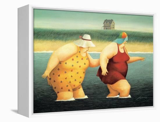 Judy and Marge-Lowell Herrero-Framed Stretched Canvas