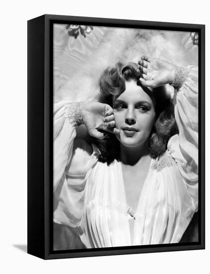 Judy Garland. "Presenting Lily Mars" 1943, Directed by Norman Taurog-null-Framed Premier Image Canvas