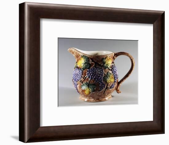 Jug Decorated with Bunches of Grapes-null-Framed Giclee Print