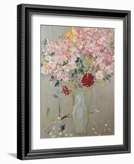 Jug of Flowers-Lilia Orlova Holmes-Framed Giclee Print