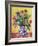 Jug of Spring Flowers on a Yellow Ground-Ann Oram-Framed Giclee Print