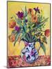 Jug of Spring Flowers on a Yellow Ground-Ann Oram-Mounted Giclee Print