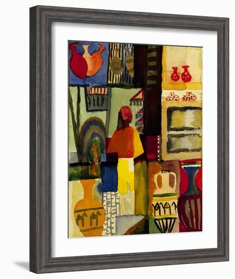 Jug seller 1914-Auguste Macke-Framed Giclee Print