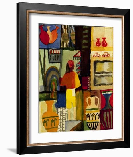 Jug seller 1914-Auguste Macke-Framed Giclee Print