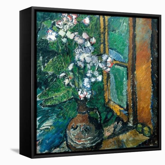 Jug with Flowers-Olga Vladimirovna Rozanova-Framed Premier Image Canvas